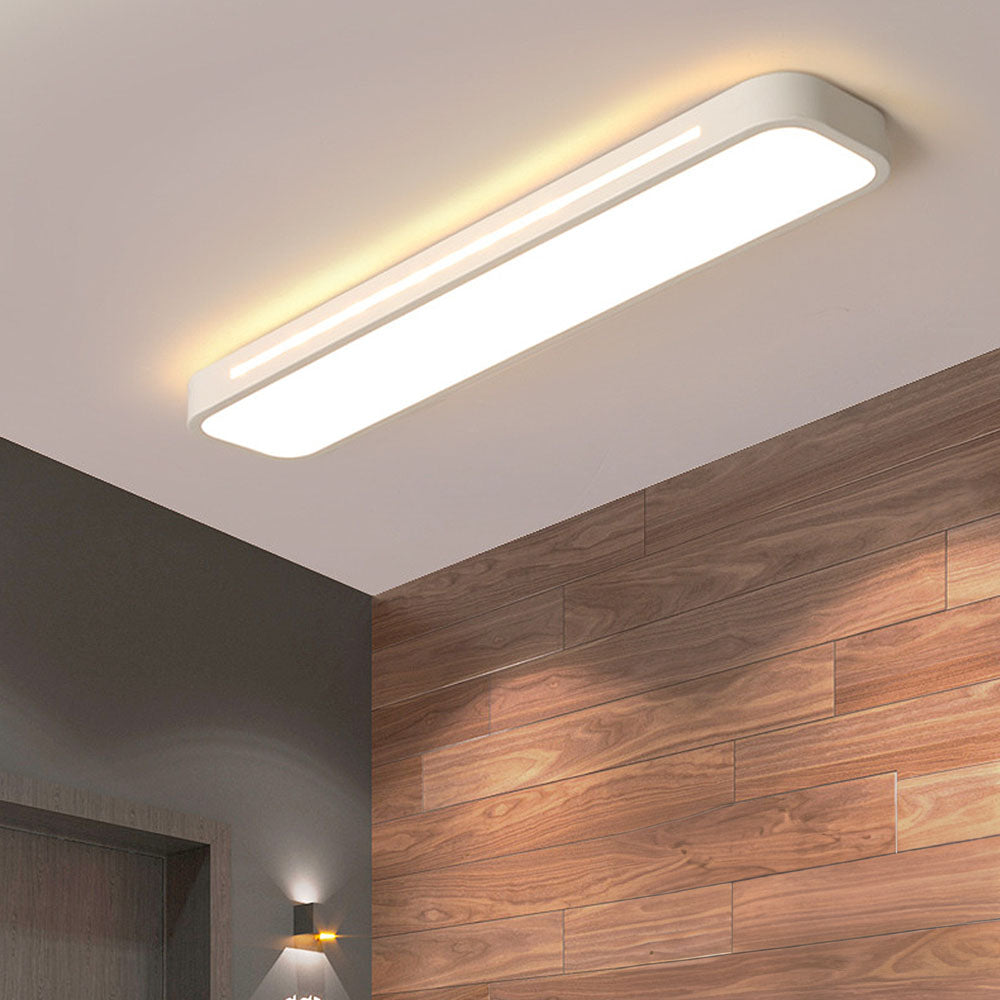 Nordische LED Deckenleuchte – länglich, dimmbar & modern