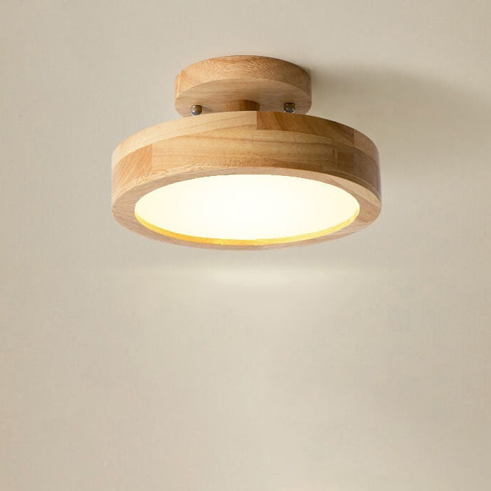 Dimmbare Moderne LED-Deckenleuchte aus Holz für Wohnzimmer & Schlafzimmer