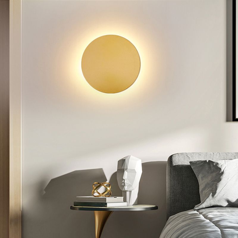 Runde moderne LED-Wandleuchte für Schlafzimmer und Wohnzimmer