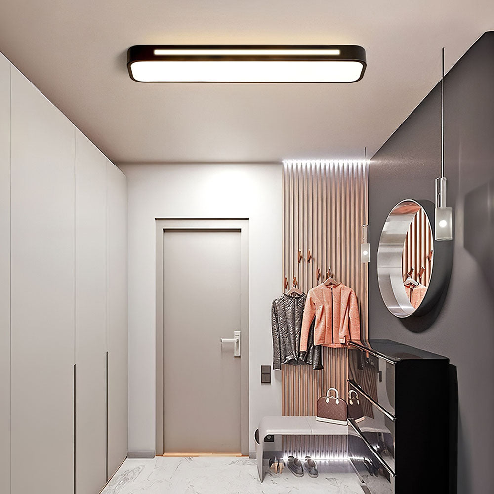 Nordische LED Deckenleuchte – länglich, dimmbar & modern