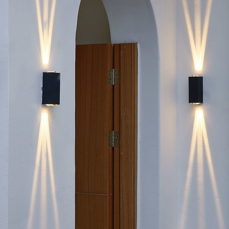 LED Außenwandleuchte rechteckig – wasserdicht, dimmbar & modern