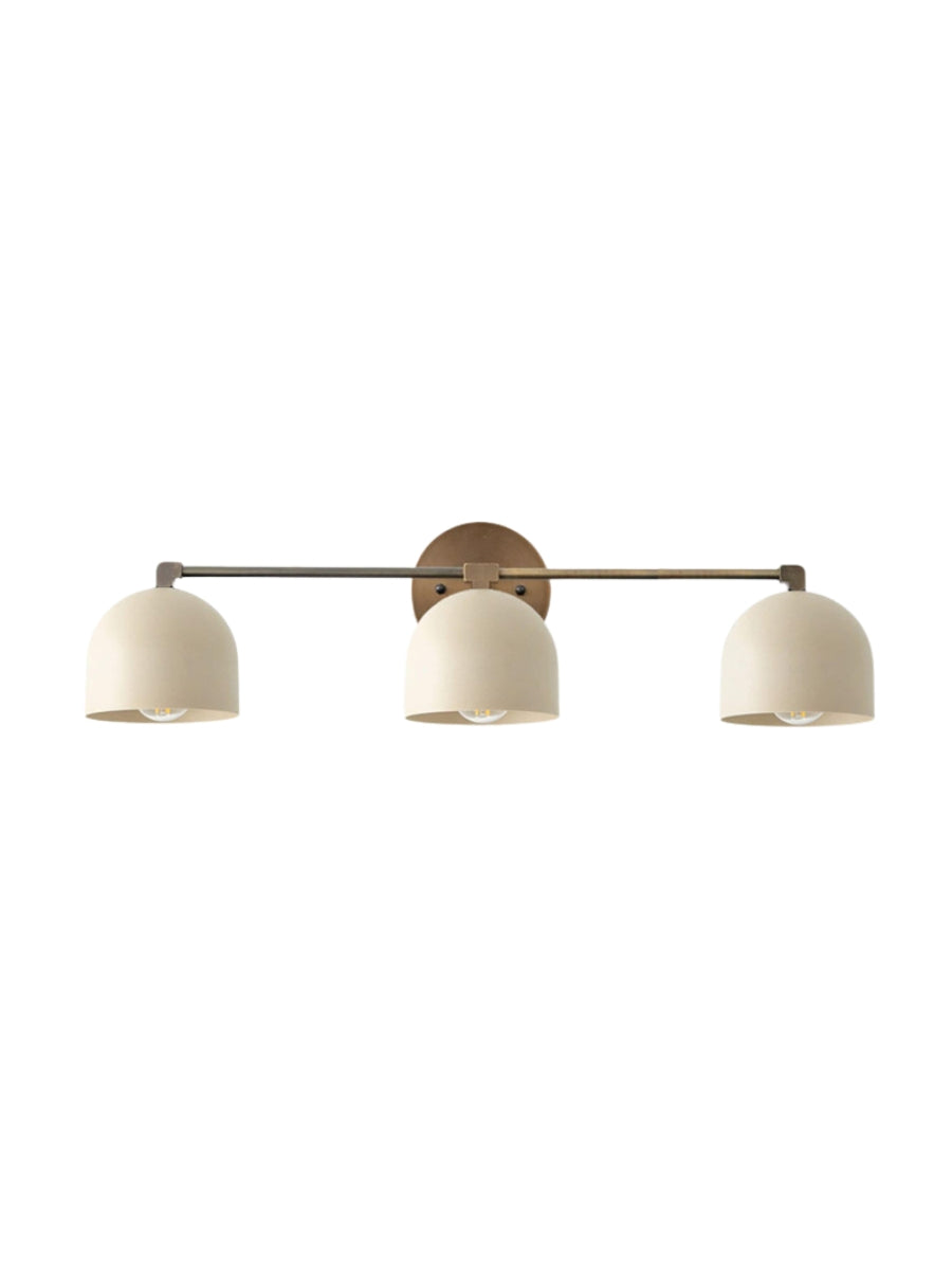 Mid Century Wandleuchte – Messing Badspiegel Lampe im Retro-Stil