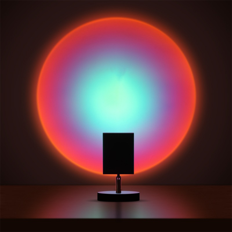 Retro Sonnenuntergang Tischlampe – Stilvolle LED-Stimmungslampe im Vintage Design