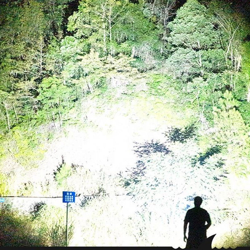 Wasserdichte LED-Taschenlampe mit Zoom und 3 Lichtmodi