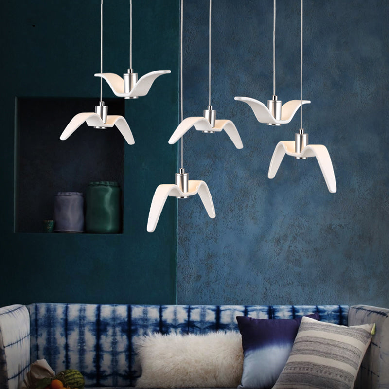 Moderne Möwen-Hängelampe mit LED-Beleuchtung