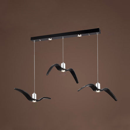 Moderne Möwen-Hängelampe mit LED-Beleuchtung
