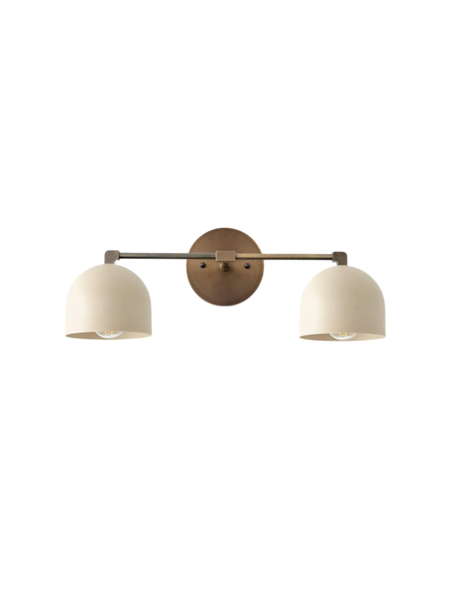 Mid Century Wandleuchte – Messing Badspiegel Lampe im Retro-Stil