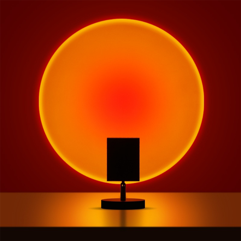 Retro Sonnenuntergang Tischlampe – Stilvolle LED-Stimmungslampe im Vintage Design