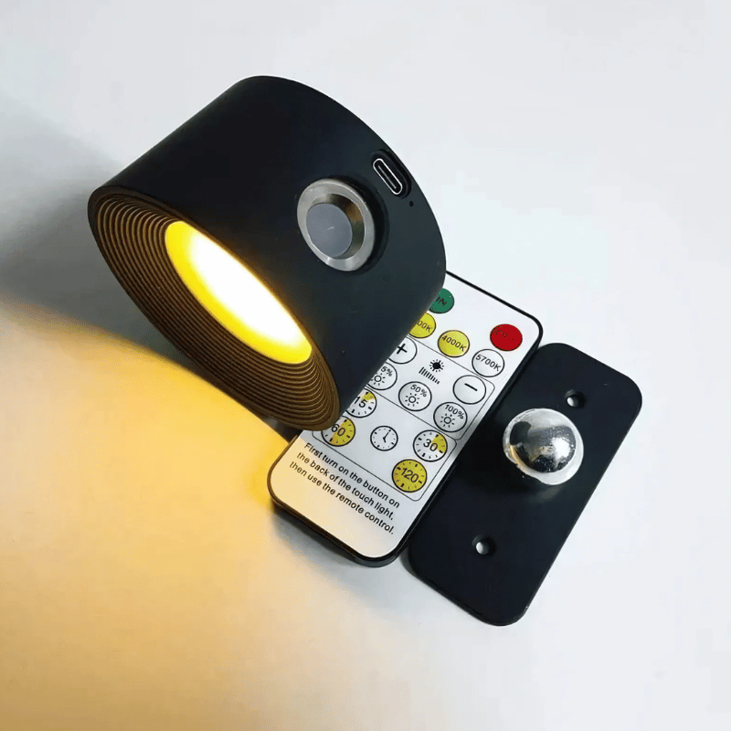 Kabellose LED-Wandlampe mit Akku & 360° Drehung