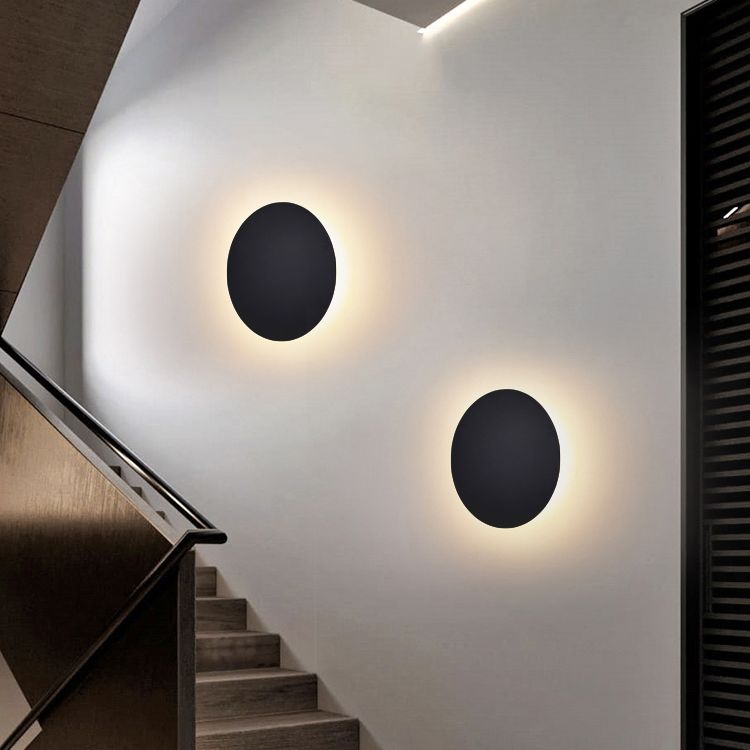 Runde moderne LED-Wandleuchte für Schlafzimmer und Wohnzimmer