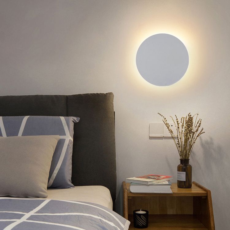 Runde moderne LED-Wandleuchte für Schlafzimmer und Wohnzimmer