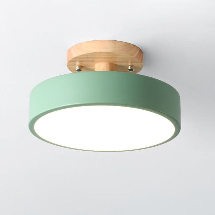 Dimmbare Moderne LED-Deckenleuchte aus Holz für Wohnzimmer & Schlafzimmer
