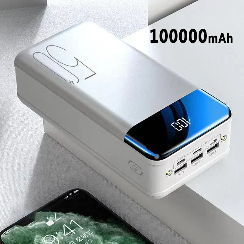 Leistungsstarke Powerbank mit USB-Anschlüssen – Mobiles Ladegerät mit hoher Kapazität
