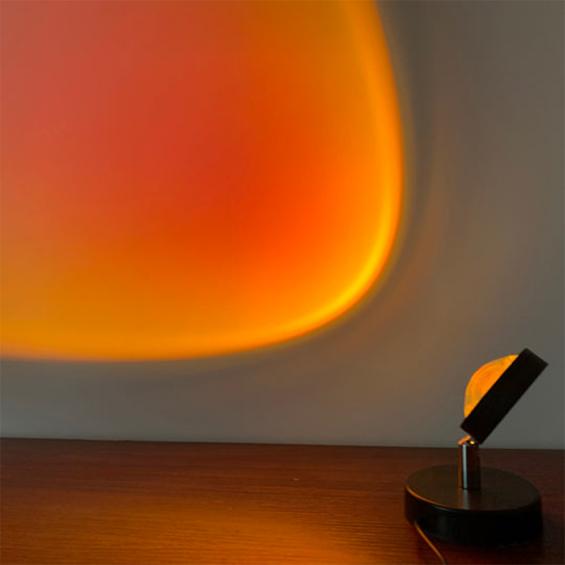 Retro Sonnenuntergang Tischlampe – Stilvolle LED-Stimmungslampe im Vintage Design