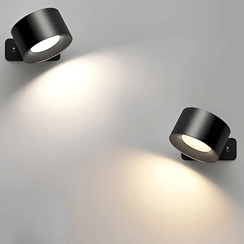 Kabellose LED-Wandlampe mit Akku & 360° Drehung