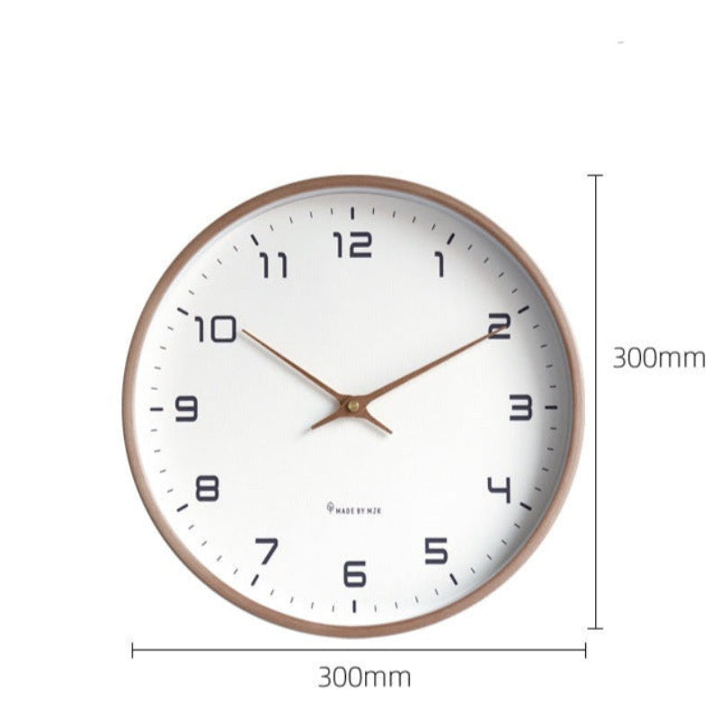 Geräuschlose Wanduhr Aus Holz Mit Zeitlosem Design