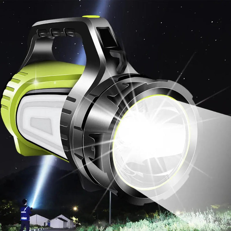 Wasserfeste LED-Taschenlampe mit Doppelseitenlicht – Für Outdoor & Notfälle