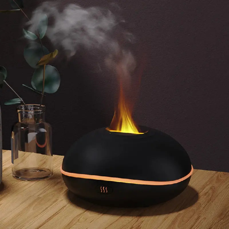 Tragbarer USB Aroma Diffuser Mit Flammenlicht