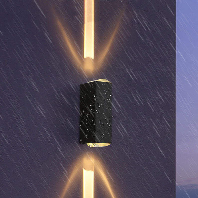 LED Außenwandleuchte rechteckig – wasserdicht, dimmbar & modern
