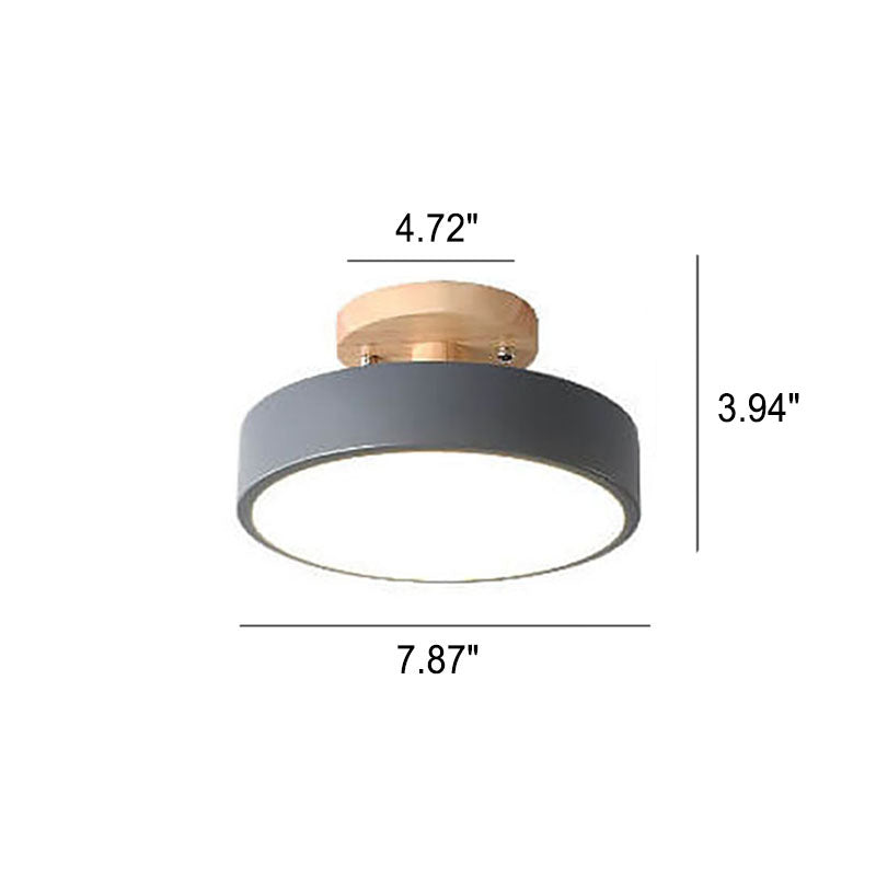 Dimmbare Moderne LED-Deckenleuchte aus Holz für Wohnzimmer & Schlafzimmer