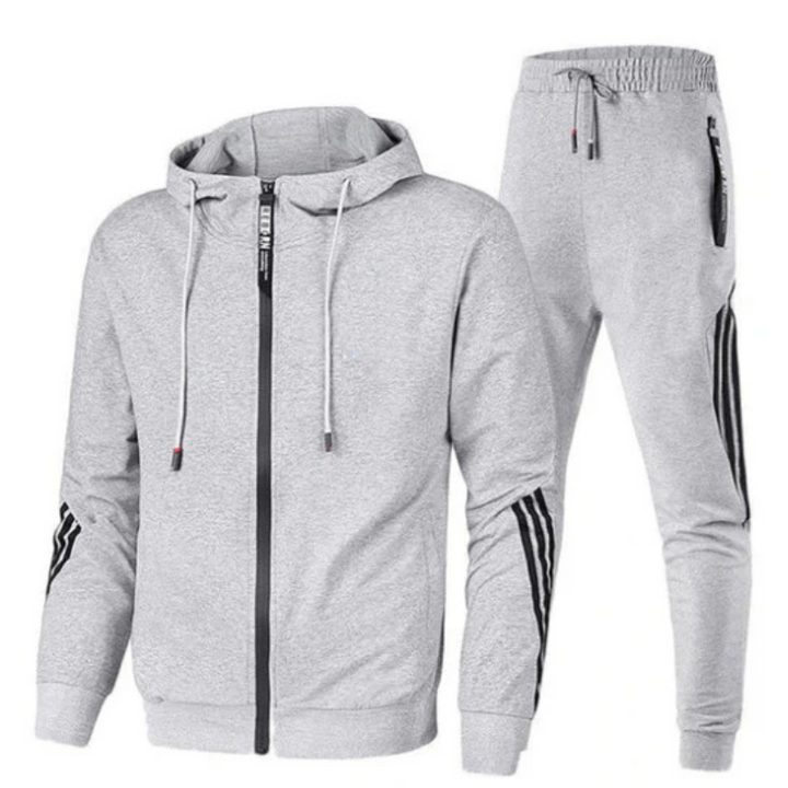 Herren Trainingsanzug Zweiteilig Mit Sportlichem Design