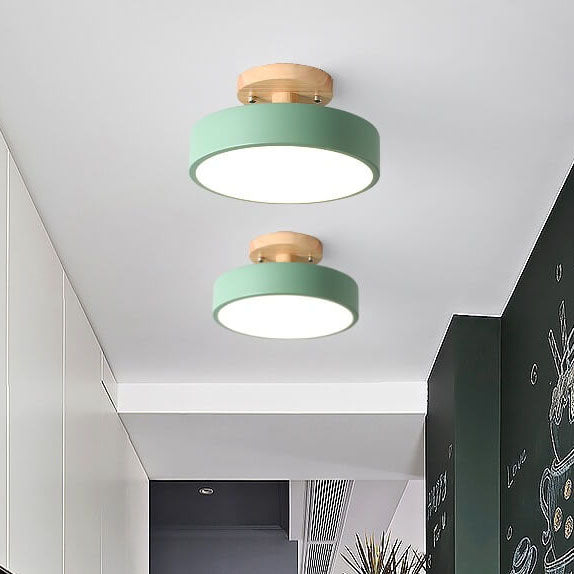 Dimmbare Moderne LED-Deckenleuchte aus Holz für Wohnzimmer & Schlafzimmer