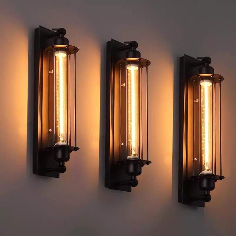 Vintage Wandleuchte im Industrie-Stil für Wohnzimmer, Flur oder Barbereich