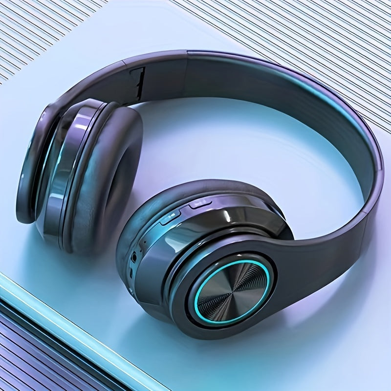 Kopfbügel-Kopfhörer mit Mikrofon, Kartensteckplatz und kabellosem Bluetooth-Modus