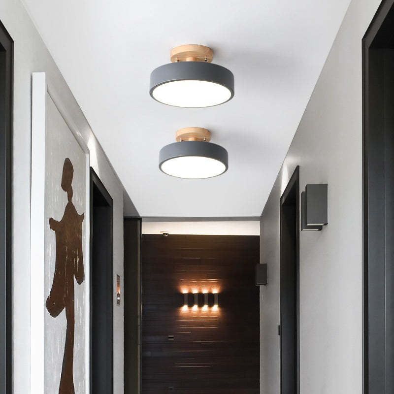Holzrahmen LED Deckenleuchte - Natürliche Licht Atmosphäre