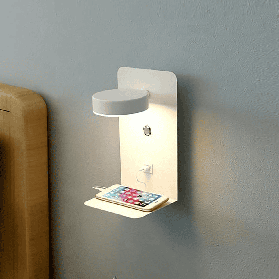 Stimmungsvolle moderne LED-Nachttischlampe für Schlafzimmer