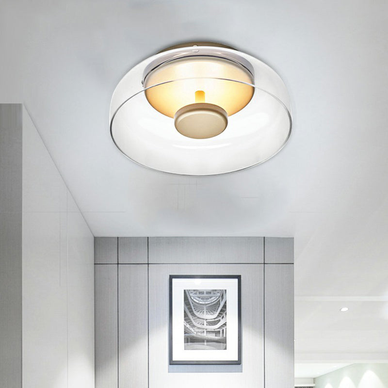 Moderne LED-Deckenleuchte mit Halbschirm-Design für Flur und Eingangsbereich