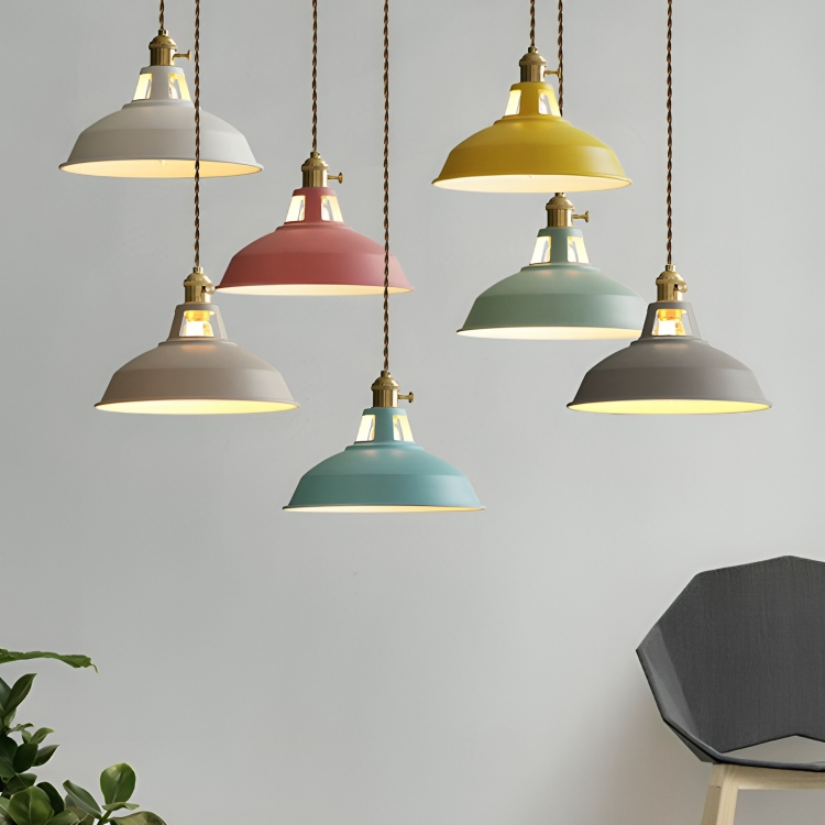 Retro Hängelampe im Industrie-Design für Küche, Esszimmer oder Café