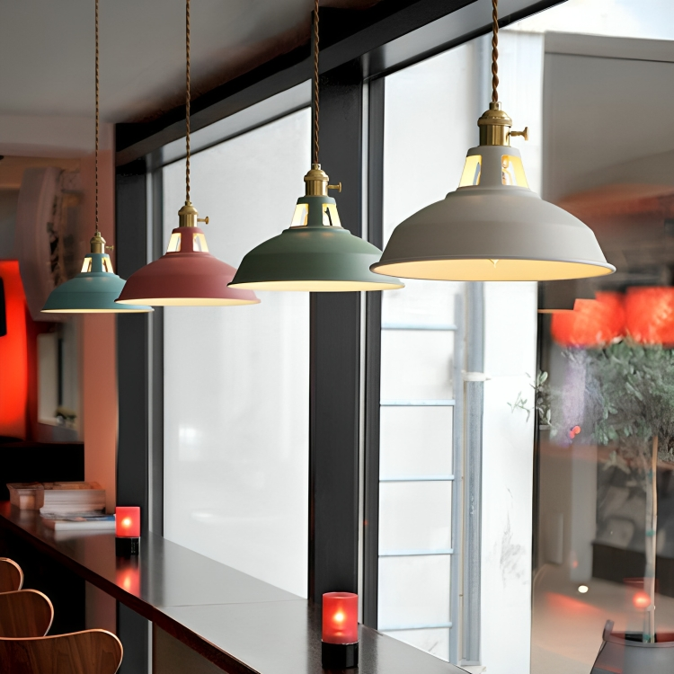 Retro Hängelampe im Industrie-Design für Küche, Esszimmer oder Café