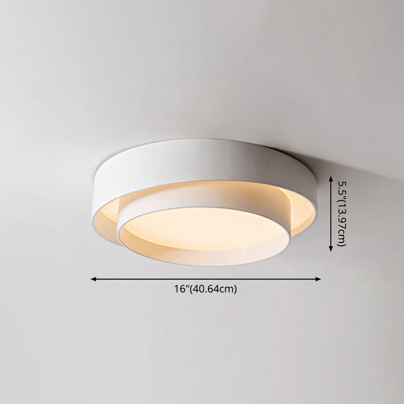 Runde LED-Deckenleuchte im nordischen Stil für Schlafzimmer und Flur