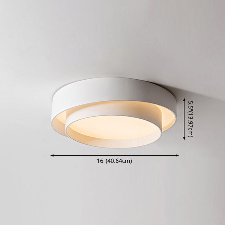 Runde LED-Deckenleuchte im nordischen Stil für Schlafzimmer und Flur