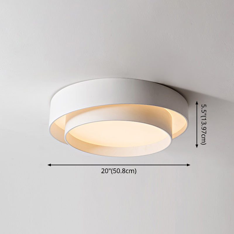 Runde LED-Deckenleuchte im nordischen Stil für Schlafzimmer und Flur