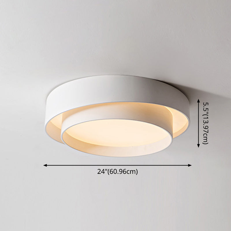 Runde LED-Deckenleuchte im nordischen Stil für Schlafzimmer und Flur