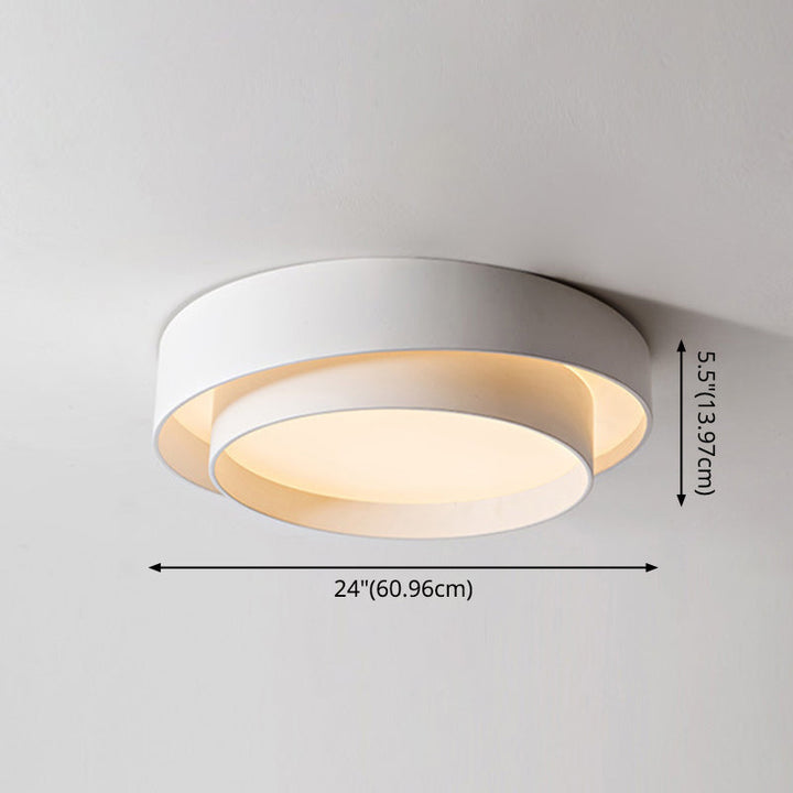 Runde LED-Deckenleuchte im nordischen Stil für Schlafzimmer und Flur