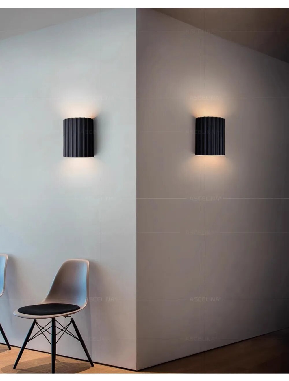 Moderne stilvolle LED-Wandleuchte für Wohnzimmer und Flur