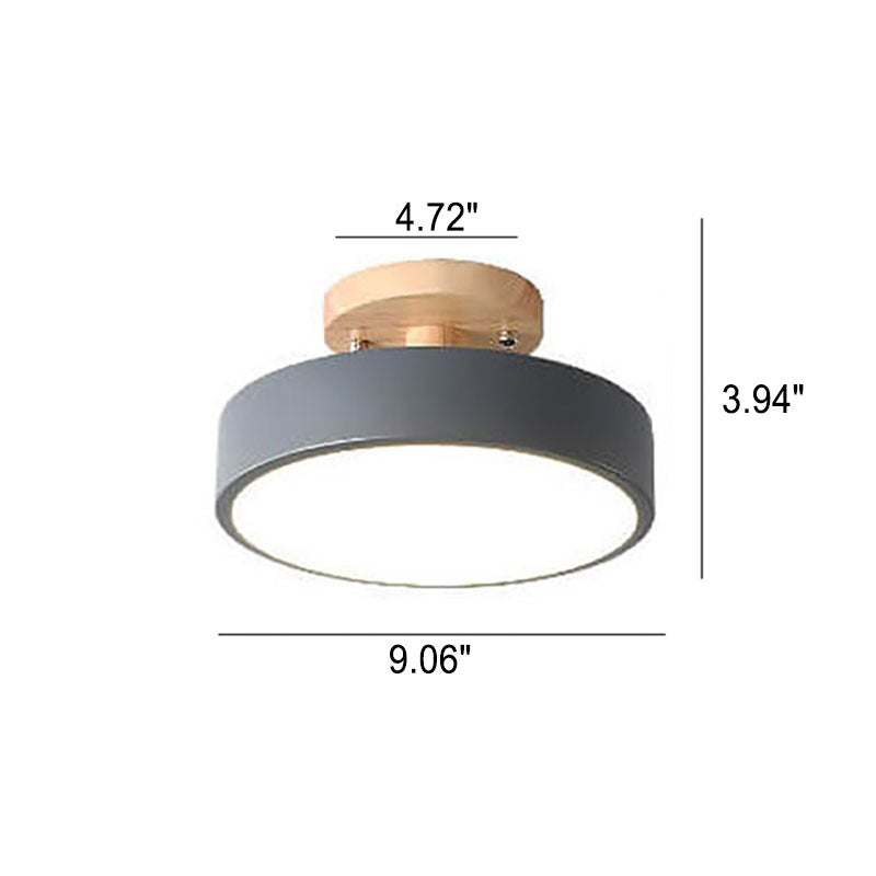 Dimmbare Moderne LED-Deckenleuchte aus Holz für Wohnzimmer & Schlafzimmer