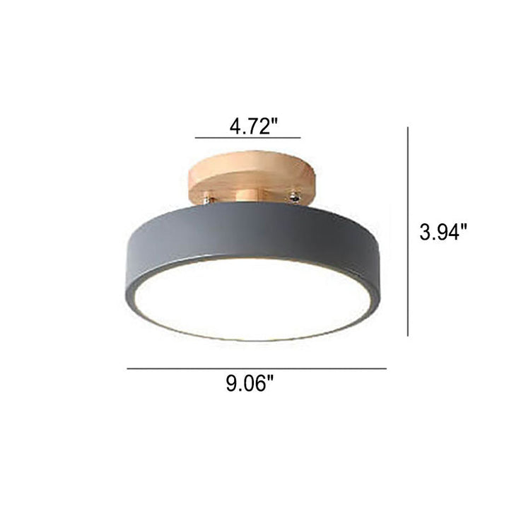 Dimmbare Moderne LED-Deckenleuchte aus Holz für Wohnzimmer & Schlafzimmer