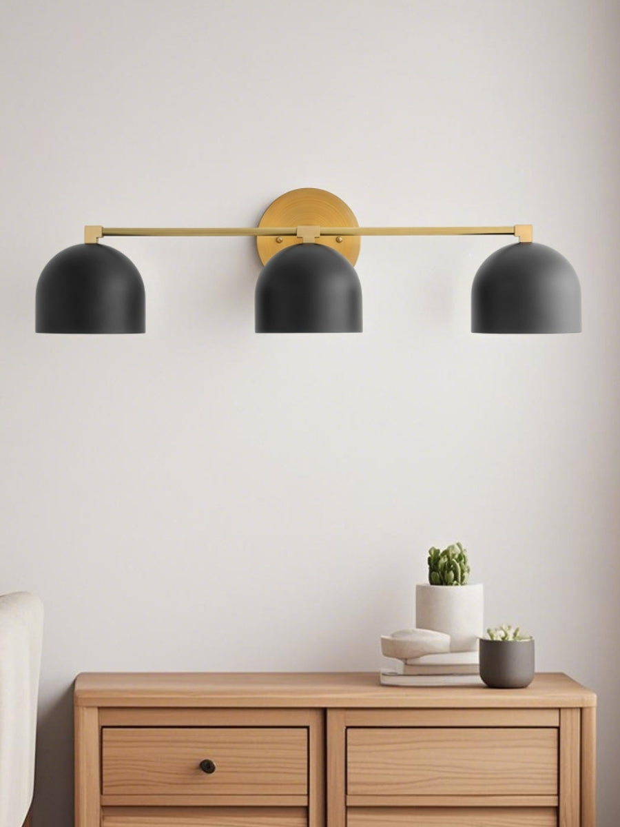 Mid Century Wandleuchte – Messing Badspiegel Lampe im Retro-Stil