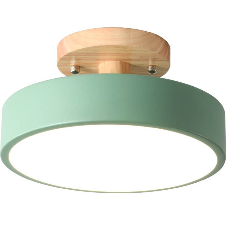 Dimmbare Moderne LED-Deckenleuchte aus Holz für Wohnzimmer & Schlafzimmer