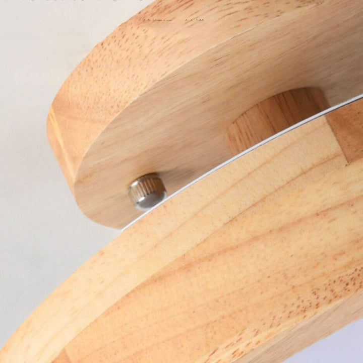 Dimmbare Moderne LED-Deckenleuchte aus Holz für Wohnzimmer & Schlafzimmer