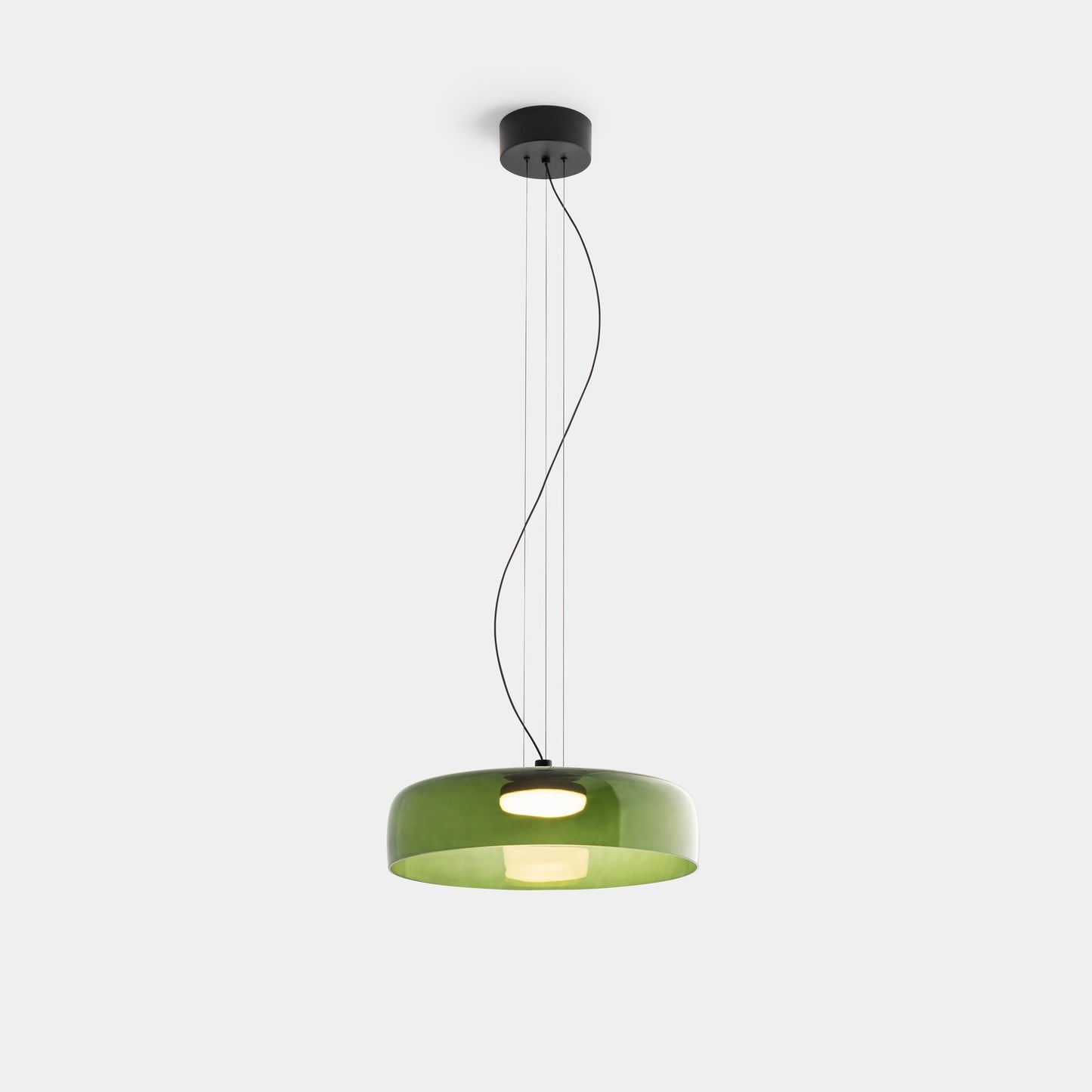 Moderne Pendelleuchte aus Glas & Metall – LED Hängeleuchte mit Warmlicht für Küche & Esszimmer