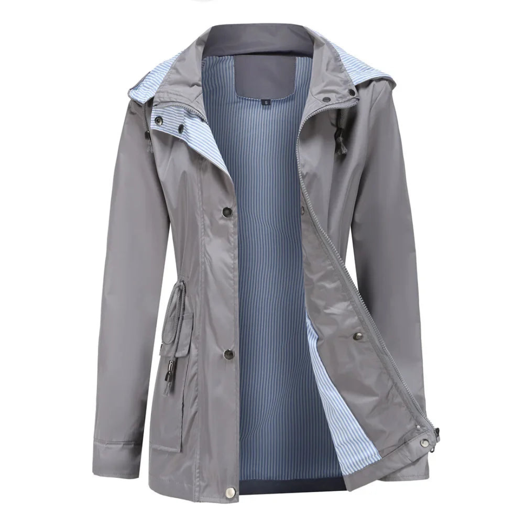 Damen Regenjacke Mit Klassischem Design