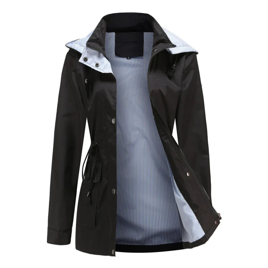 Damen Regenjacke Mit Klassischem Design