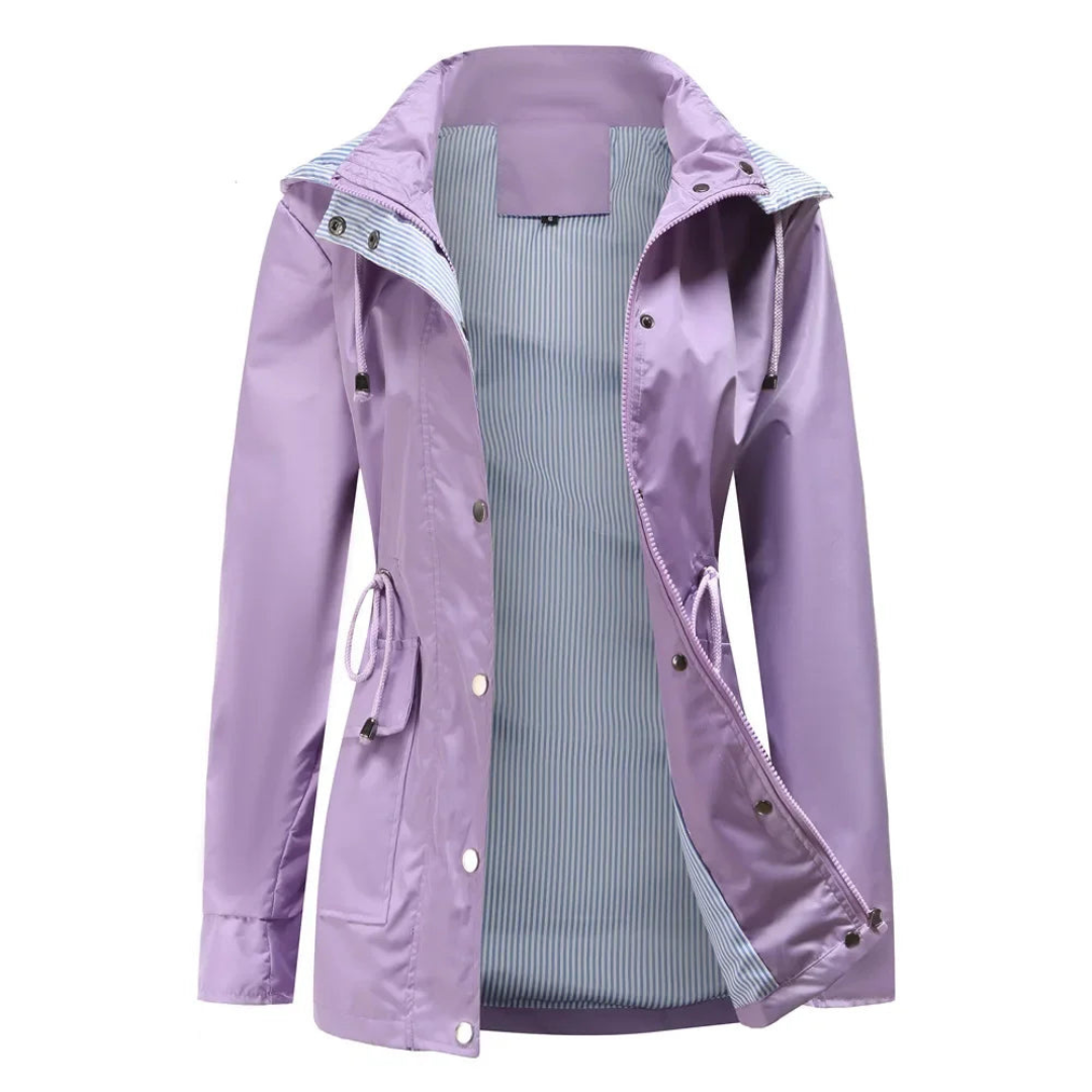 Damen Regenjacke Mit Klassischem Design