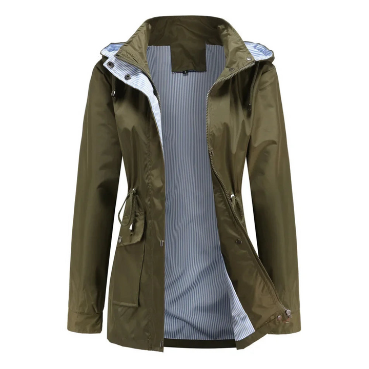 Damen Regenjacke Mit Klassischem Design