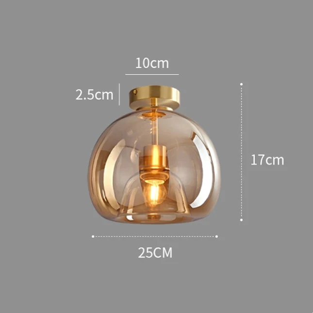 Moderne LED Deckenleuchte mit edlem Design für Flur und Schlafzimmer